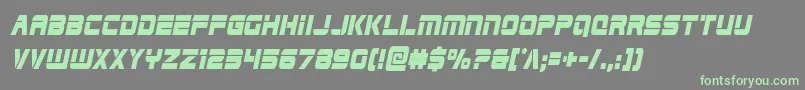 Edgeracercondital Font – Green Fonts on Gray Background