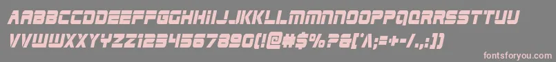 Edgeracercondital Font – Pink Fonts on Gray Background