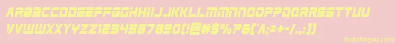 Edgeracercondital Font – Yellow Fonts on Pink Background