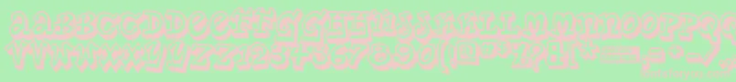 Planetbe Font – Pink Fonts on Green Background