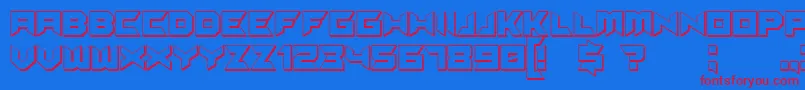 Suggested3D Font – Red Fonts on Blue Background