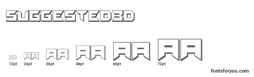 Suggested3D Font Sizes