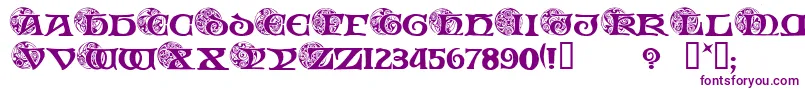 SpiralInitials Font – Purple Fonts