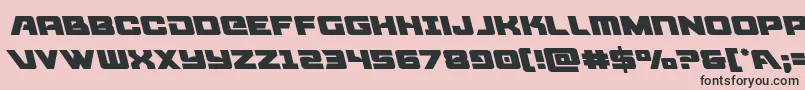 Aircruiserleft Font – Black Fonts on Pink Background