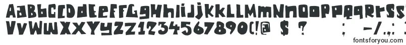 DkChunkyChicken-fontti – Alkavat D:lla olevat fontit
