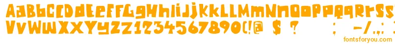 DkChunkyChicken Font – Orange Fonts