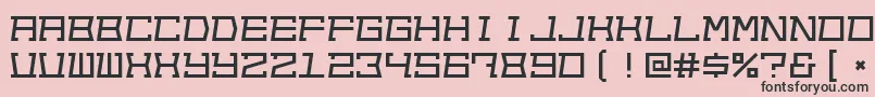 Out Font – Black Fonts on Pink Background