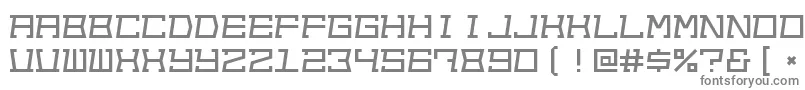 Out Font – Gray Fonts on White Background