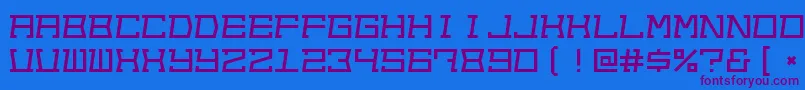 Шрифт Out – фиолетовые шрифты на синем фоне