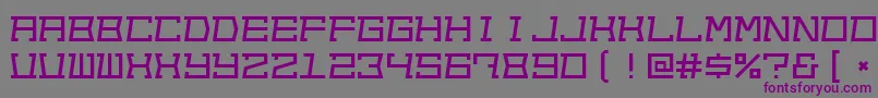 Шрифт Out – фиолетовые шрифты на сером фоне
