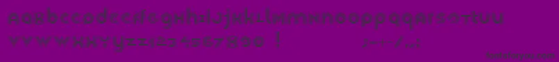 Veselka4f-fontti – mustat fontit violetilla taustalla