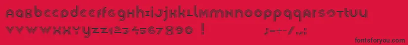 Veselka4f Font – Black Fonts on Red Background