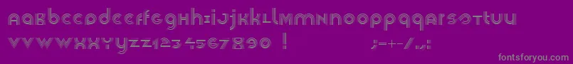 Veselka4f Font – Gray Fonts on Purple Background