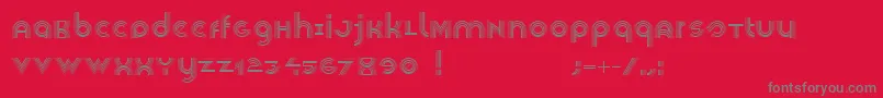 Veselka4f Font – Gray Fonts on Red Background