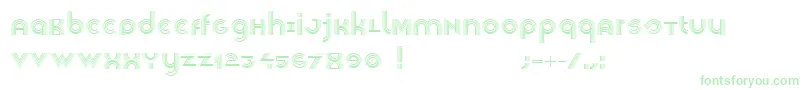 Veselka4f Font – Green Fonts on White Background