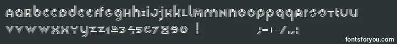 Veselka4f Font – White Fonts on Black Background