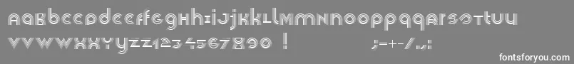 Veselka4f Font – White Fonts on Gray Background