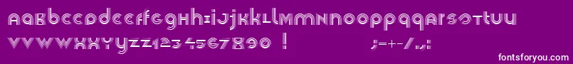 Veselka4f Font – White Fonts on Purple Background