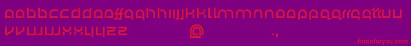 Fertigbauhaus Font – Red Fonts on Purple Background