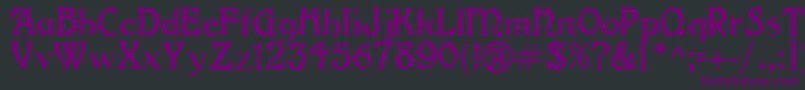 En savoir plus sur la police GrangeRegular Police GrangeRegular – polices violettes sur fond noir