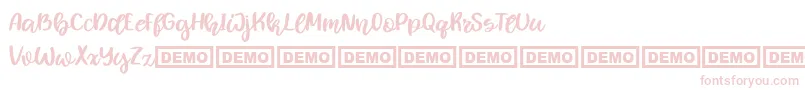 Fowler Font – Pink Fonts on White Background