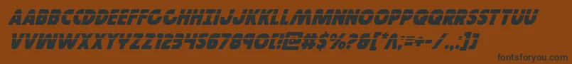 Governorlaserital Font – Black Fonts on Brown Background