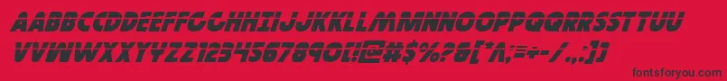 Governorlaserital Font – Black Fonts on Red Background