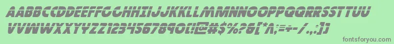 Governorlaserital Font – Gray Fonts on Green Background