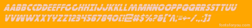 Governorlaserital Font – Pink Fonts on Orange Background