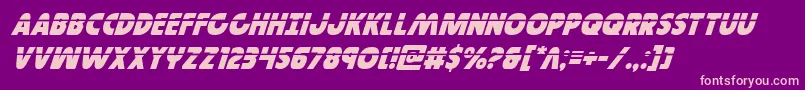 Governorlaserital Font – Pink Fonts on Purple Background
