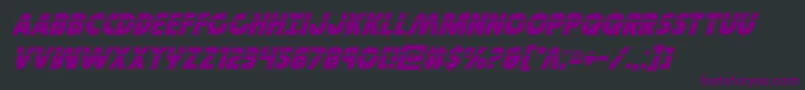 Governorlaserital Font – Purple Fonts on Black Background