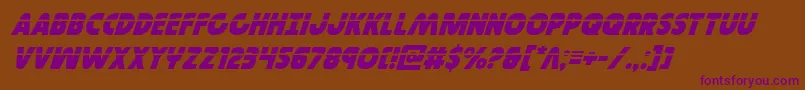 Governorlaserital Font – Purple Fonts on Brown Background