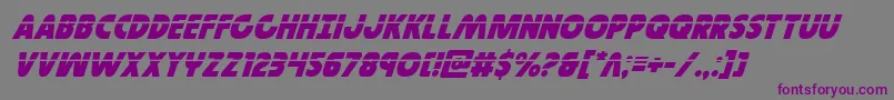 Governorlaserital Font – Purple Fonts on Gray Background
