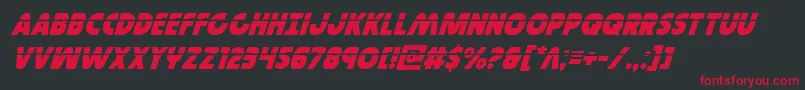 Governorlaserital Font – Red Fonts on Black Background
