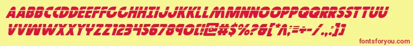 Governorlaserital Font – Red Fonts on Yellow Background