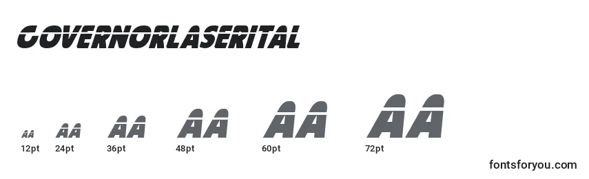 Governorlaserital Font Sizes