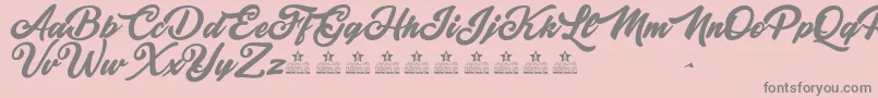 MajesticPersonalUse Font – Gray Fonts on Pink Background