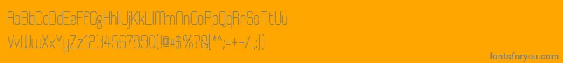 ElgethyEstBoldCondensed Font – Gray Fonts on Orange Background