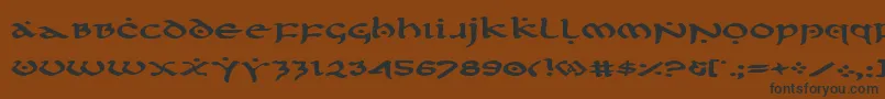 FirstOrderExpanded Font – Black Fonts on Brown Background
