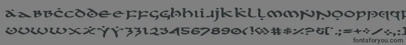 FirstOrderExpanded Font – Black Fonts on Gray Background