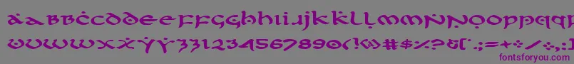 FirstOrderExpanded Font – Purple Fonts on Gray Background