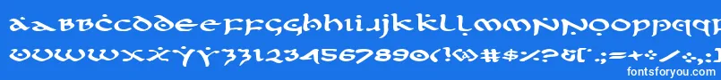 FirstOrderExpanded Font – White Fonts on Blue Background