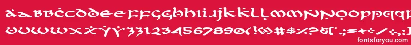 FirstOrderExpanded Font – White Fonts on Red Background