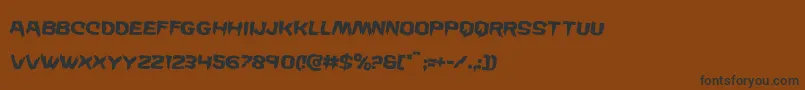 Wickermanrotate2 Font – Black Fonts on Brown Background