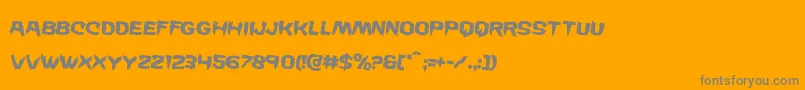 Wickermanrotate2 Font – Gray Fonts on Orange Background