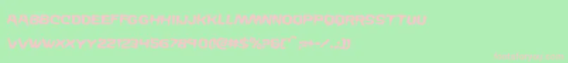 Wickermanrotate2 Font – Pink Fonts on Green Background