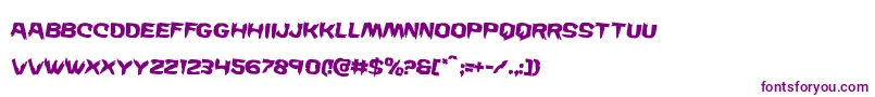 Wickermanrotate2 Font – Purple Fonts on White Background