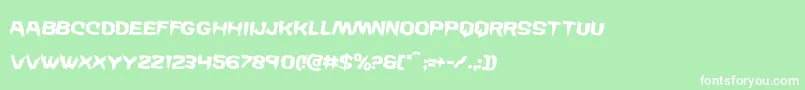 Wickermanrotate2 Font – White Fonts on Green Background