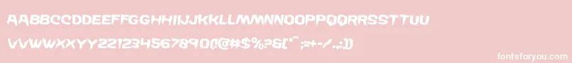 Wickermanrotate2 Font – White Fonts on Pink Background