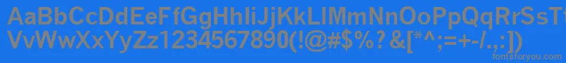 QuicktypeIiBold Font – Gray Fonts on Blue Background